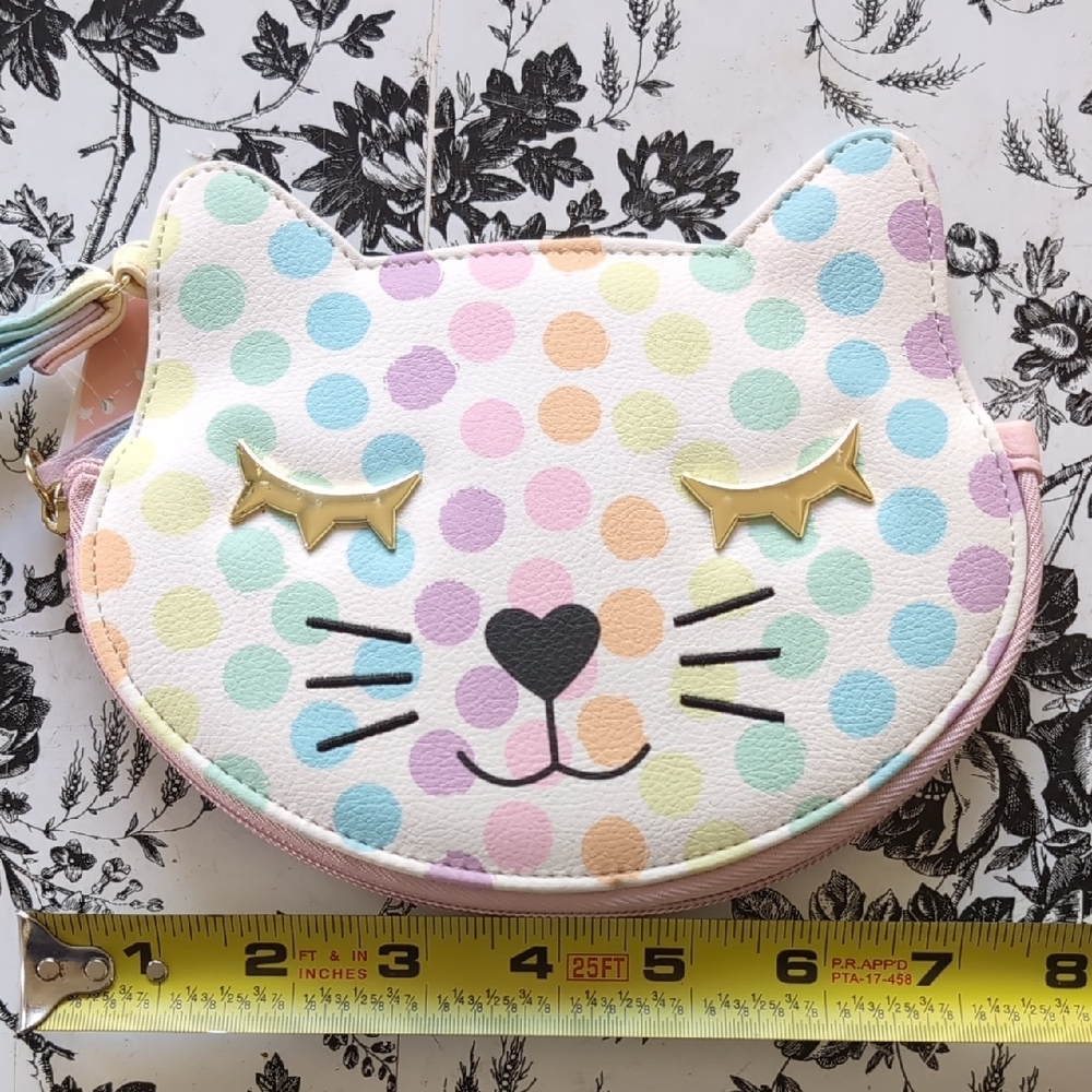 Betsey Johnson Cat Face Polka Dot Wristlet - Picture 4 of 4